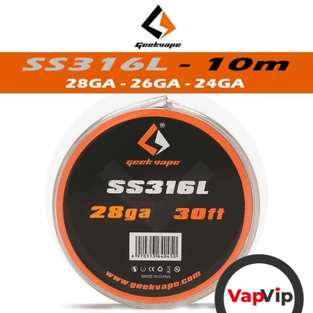SS316L - 10 metros Hilo para Resistencias - GeekVape