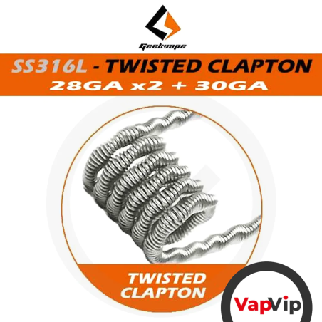 SS316L TWISTED CLAPTON - 3m Coil Wire Roll - GeekVape