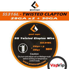 SS316L TWISTED CLAPTON - 3 m Hilo para Resistencias - GeekVape