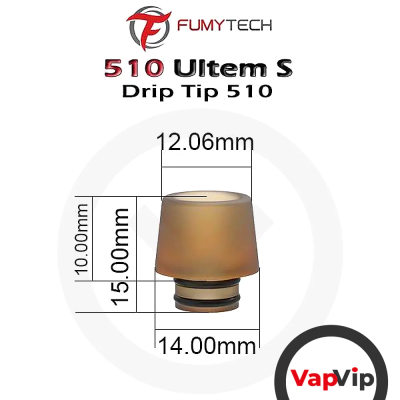 Drip Tip 510 Ultem S - Fumytech