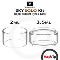 SKY SOLO 2ml / 3.5ml Pyrex glass replacement tank - Vaporesso