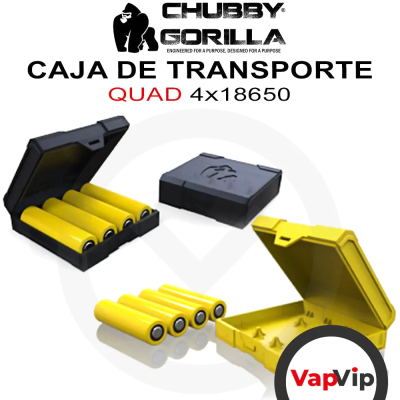 BATTERY CASE Quad 4x 18650 - Chubby Gorilla