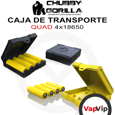 BATTERY CASE Quad 4x 18650 - Chubby Gorilla