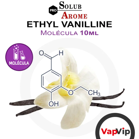 Molecula ETHYL VANILLINE Potenciador Eliquid - Solubarome
