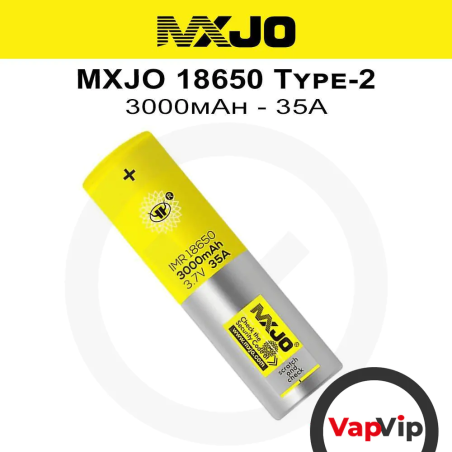 MXJO Type-2 3000mAh - 35A 18650 Battery