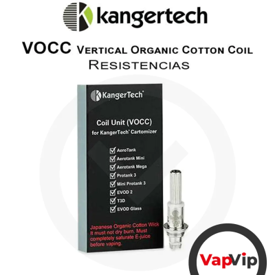 Resistencias VOCC KangerTech Protank 3 Aerotank Evod 2