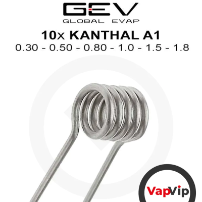 10 Premades Kanthal A1 Pre-maded Wires Microcoils
