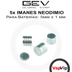 5 Neodymium magnets for batteries