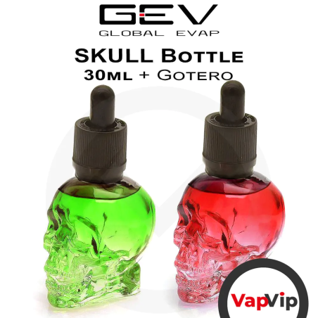 SKULL Glass bottle for eliquid 30ml