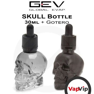 SKULL Glass bottle for eliquid 30ml