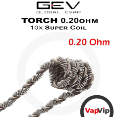 10 TORCH Super-Coils Prebuilt Kanthal 0.20ohm