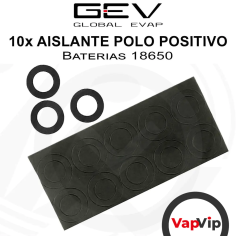 Aislante Polo Positivo para Baterías 18650 (pack de 10)