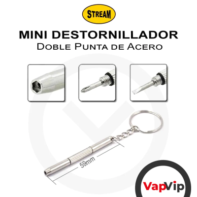 Mini Destornillador doble punta acero