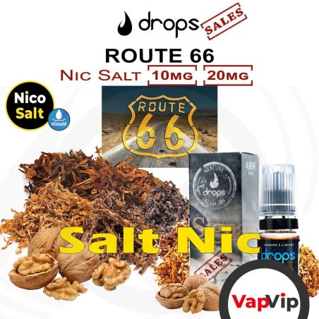 Nic Salt ROUTE 66 e-liquid - Drops Sales