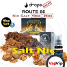 Nic Salt ROUTE 66 Sales de Nicotina e-líquido - Drops