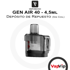 Tank Cartridge Pod Gen Air 40 4,5ml - Vaporesso