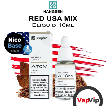 RED USA MIX E-Liquid 10ml - Hangsen Atom