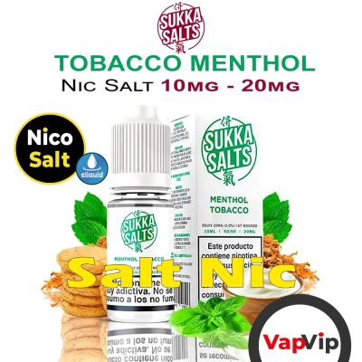 Nic Salt TOBACCO MENTHOL Nicotine Salts - Sukka Salts