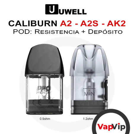 Resistencias-Depósito CALIBURN A2- Koko AK2 POD - Uwell