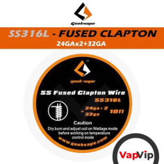 SS316L FUSED CLAPTON - 3m Coil Wire Roll - GeekVape