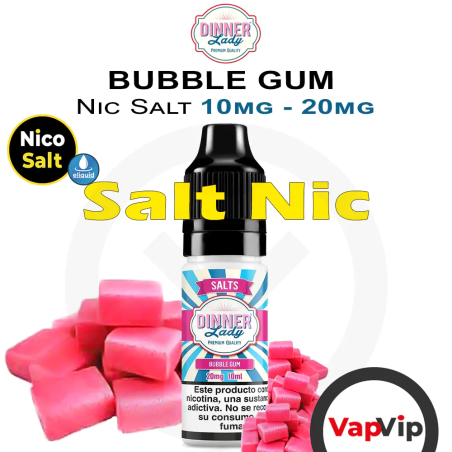 Nic Salt Bubble Gum Sales de Nicotina e-líquido 10ml - Dinner Lady