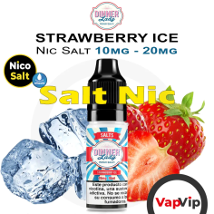 Nic Salt Strawberry Ice Nicotine Salts Eliquid 10ml - Dinner Lady