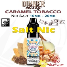 Nic Salt CARAMEL TOBACCO Nicotine Salts Eliquid 10ml - Dinner Lady