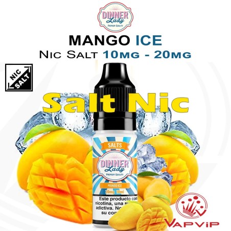 Nic Salt MANGO ICE Sales de Nicotina e-líquido 10ml - Dinner Lady
