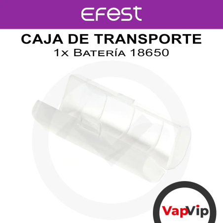 Caja de transporte para 1 batería 18650