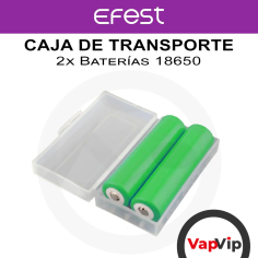 Transportation Case for 2 batteries 18650