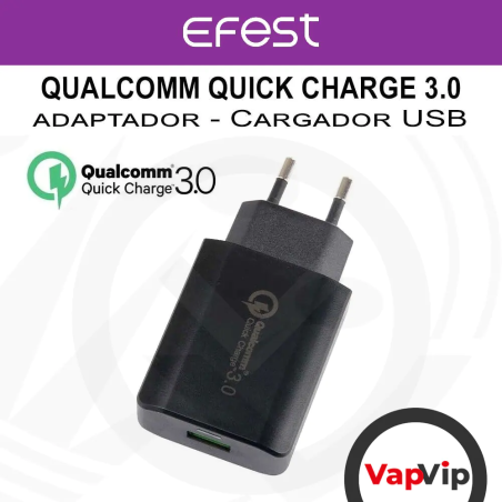 Compact USB Adapter Qualcomm Quick Charge 3.0 - Efest