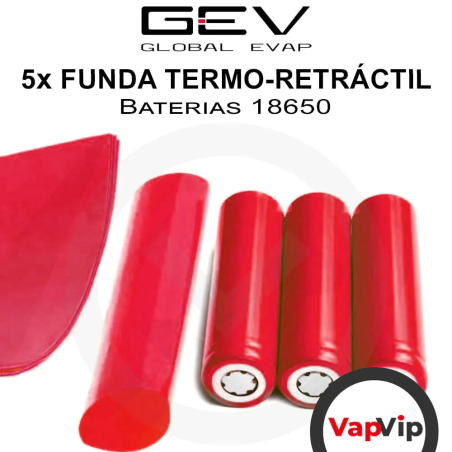 Shrinkable Tube Wrap for 18650 Batteries (pack of 5)