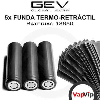 Shrinkable Tube Wrap for 18650 Batteries (pack of 5)