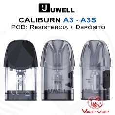 POD Cartridge-Coil CALIBURN A3 - A3S POD - Uwell