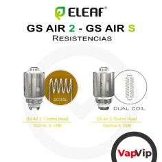 Head Coil GS Air-2 and GS Air-S - Eleaf