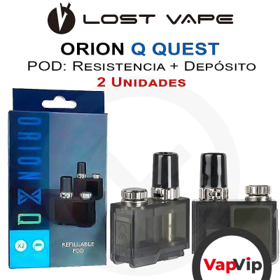 2x Coil-Tank Replacement POD LOST VAPE ORION QUEST