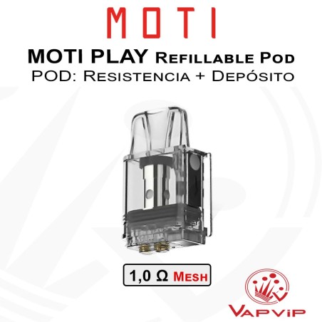 Resistencias-Depósito Pod MOTI PLAY Refillable Pod - Moti
