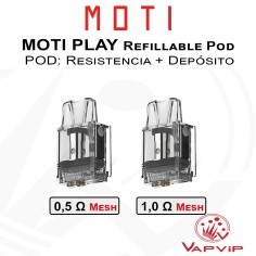Resistencias-Depósito Pod MOTI PLAY Refillable Pod - Moti