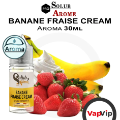 Banane Fraise Cream Flavor 10ml - SolubArome
