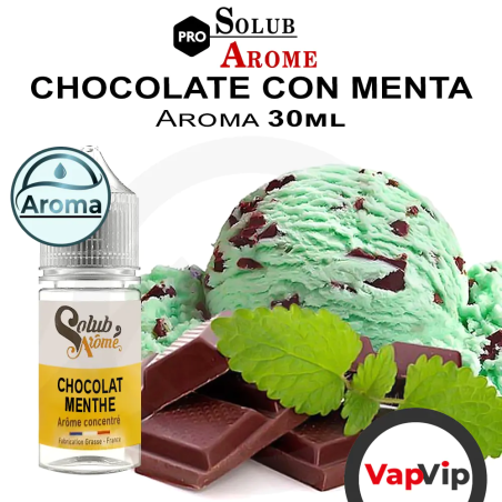 Aroma CHOCOLATE CON MENTA (Chocolat Menthe) 30ml Concentrado - SolubArome