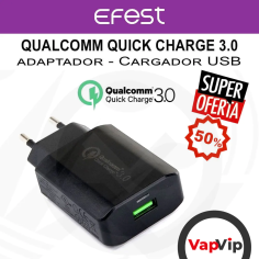 Compact USB Adapter Qualcomm Quick Charge 3.0 - Efest