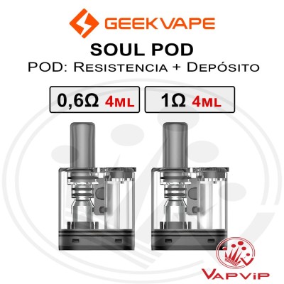SOUL Pod Resistencias-Depósito Geekvape