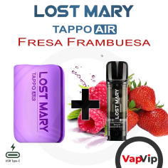 Kit FRESA FRAMBUESA Tappo Air Vaper Precargado - Lost Mary