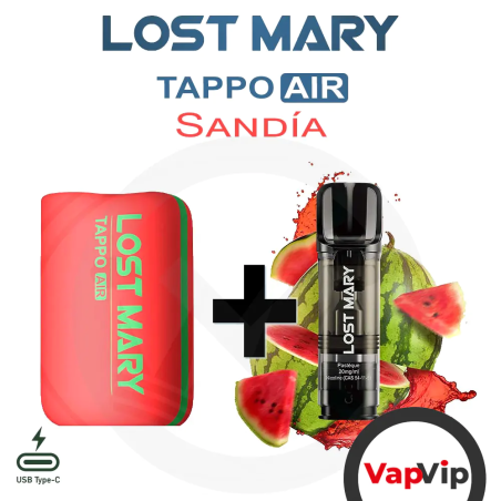 Kit SANDÍA Tappo Air Vaper Precargado - Lost Mary