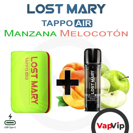 APPLE PEACH Tappo Air Pre-filled Pod Kit - Lost Mary