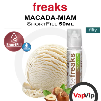 MACADA-MIAM (Helado de vainilla, nueces y caramelo) E-liquido - Freaks Fifty