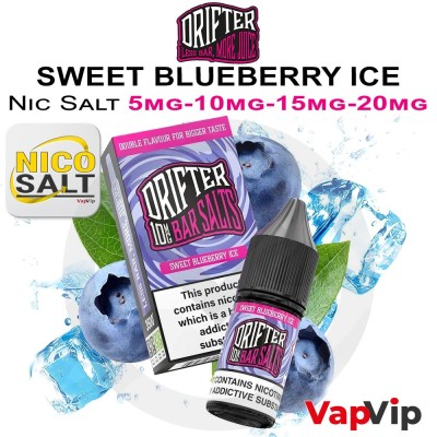 Nic Salt SWEET BLUEBERRY ICE - Drifter Bar Salts