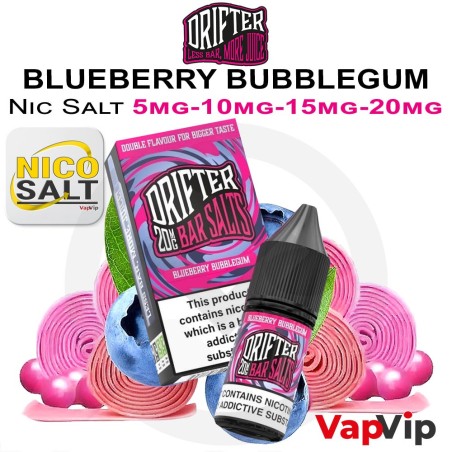 Nic Salt BLUEBERRY BUBBLEGUM - Drifter Bar Salts