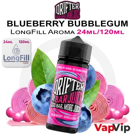 BLUEBERRY BUBBLEGUM LongFill 24/120ml - Drifter Bar