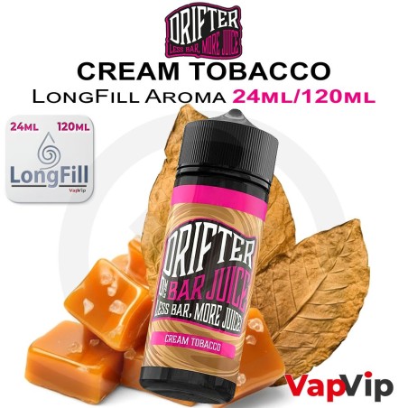 CREAM TOBACCO LongFill 24/120ml - Drifter Bar